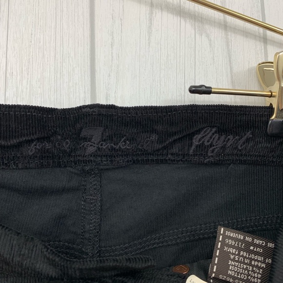 7 FOR ALL MANKIND BLACK CORDUROY JEANS FLYNT 26 - Picture 9 of 9